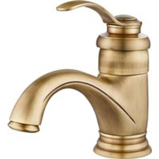 Retro Bathroom Faucet, Single Handle Brass Basin Mixer Tap, Modern Basin Tap with Adjustable Hot and Cold Water, 1/4'' Brass