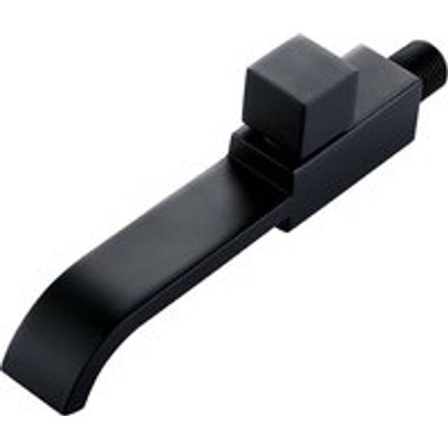 G1/2 Modern Brass Wall Mounted Faucets, Bathroom Wall Mounted Faucet, Single Hole Cold Water Tap for Kitchen Bathroom Sink Basin, Matte Black