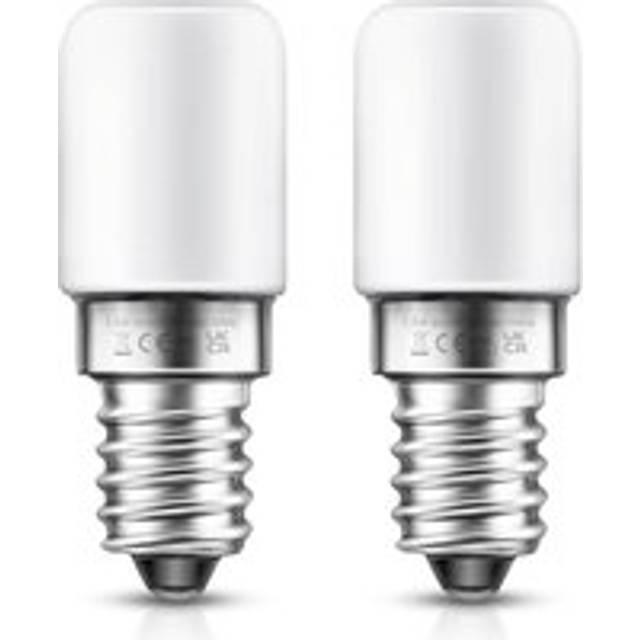 Set of 2 E14 led Bulb for Fridge / 1.5 w - Power equivalent to a 15 Watt lamp, Cool White - 6000K [Energy Class f]