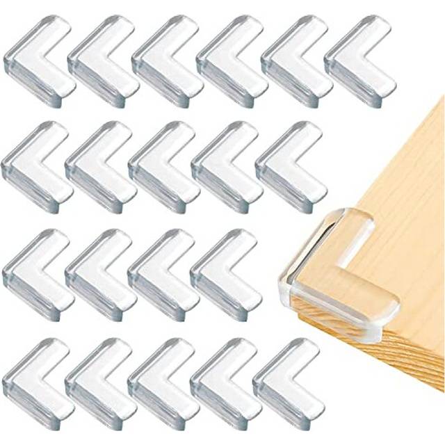 20 x Table Corner Protectors, Furniture Protector, Transparent Corner Protectors for Baby Home Safety