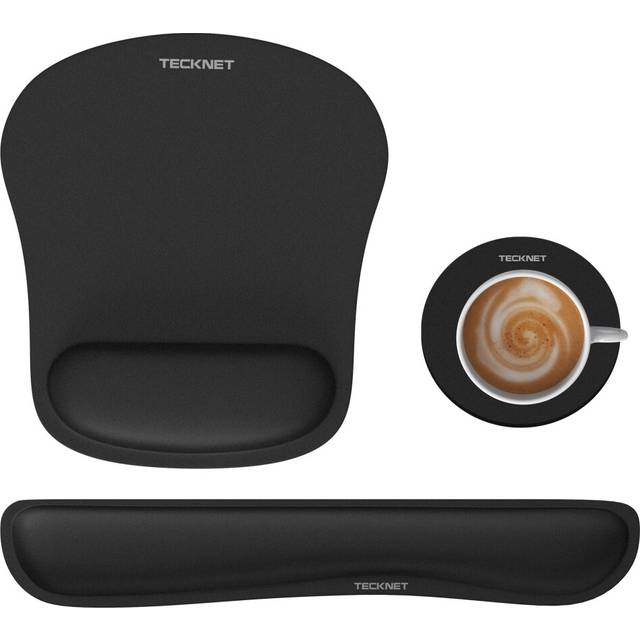 Mouse Pad with Wrist Rest, Memory Foam Keyboard Wrist Rest, Ergonomic Mouse Pad Wrist Support for Typing Pain Relief, Comfortable Mouse Mat Wrist Rest