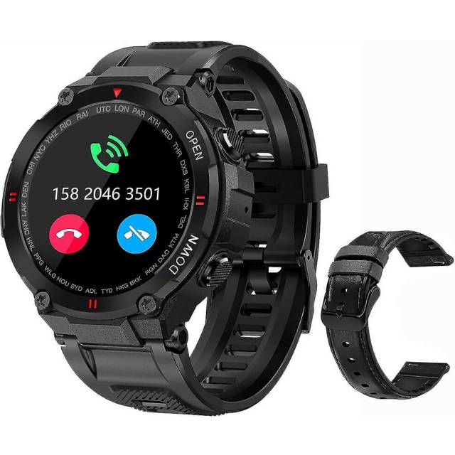 Military Smart Watch Waterproof Bluetooth Daily Call Speaker 1.3 Inch HD Touch Screen Fitness Tracke