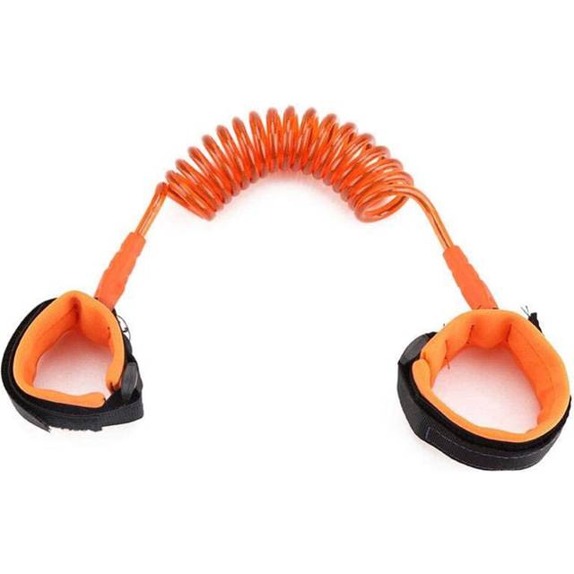 (Orange) Safety Link Harness Toddler Baby Wrist Strap Belt