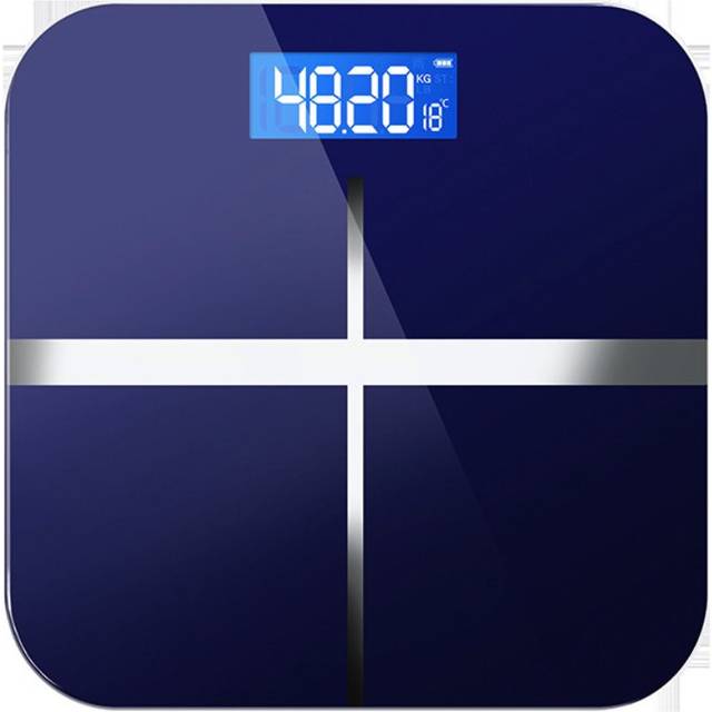 (dark blue) USB household electronic scale tempered glass scale