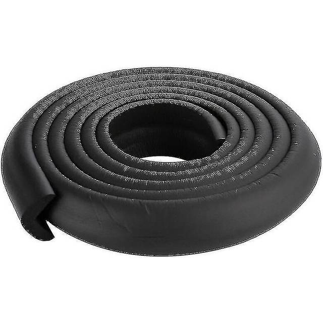 (Black) Kids Baby Safe Corner Desk Edge Guard Cushion Foam Strip Protection