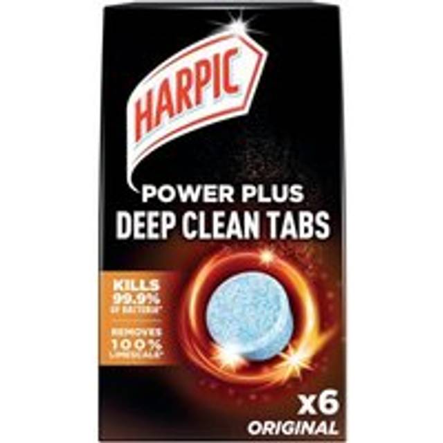 Harpic Power Plus Deep Clean Toilet Cleaner Tablets x6 Original (Pack of 8) 3249122