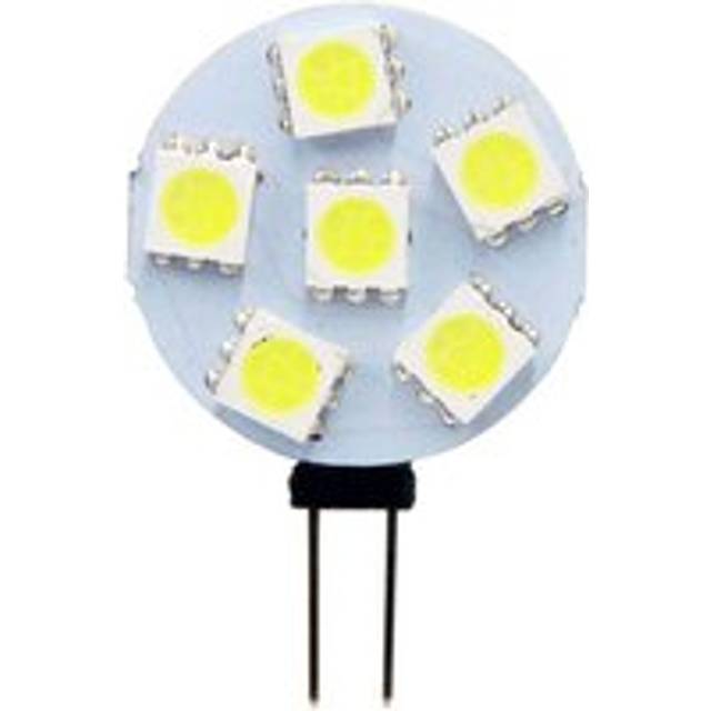 Aiperq - G4 led Bulb 2W, AC/DC12-24V, 200LM Cool White 6000K, 12x 5050SMD, 20w Halogen Bulb Equivalent, Non-Dimmable, G4 Round led Bulb for Cabinet