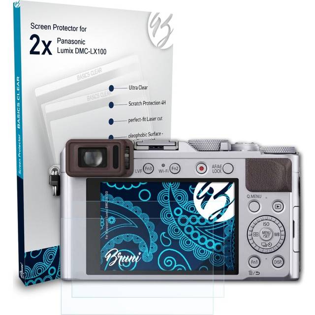 Bruni 2x protective film for panasonic lumix dmc-lx100 screen protector