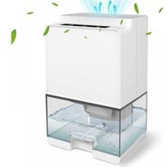 Cyslmuk - Dehumidifier 1000ml, Quiet Electric Air Dehumidifiers for Rooms up to 20m², Portable Moisture Absorber led, Auto Defrost/Shut Off, Bathroom