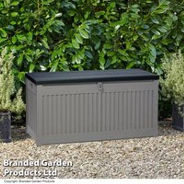 Outdoor Garden Gear Storage Box with a Sit-On Cover, 270L