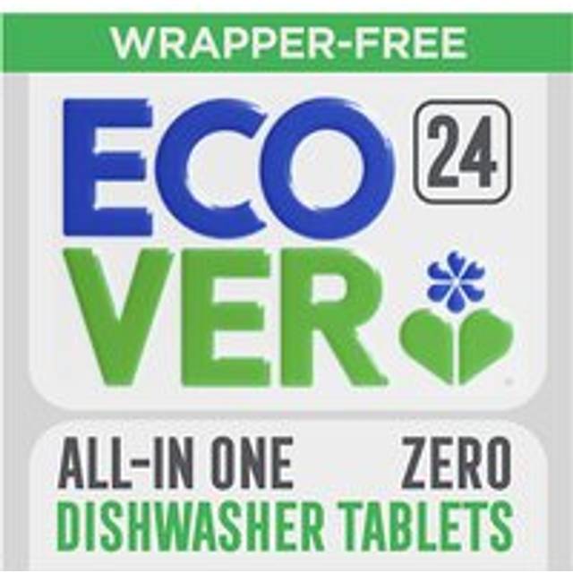 Ecover ZERO Wrapper Free All In One Dishwasher Tablets (24)