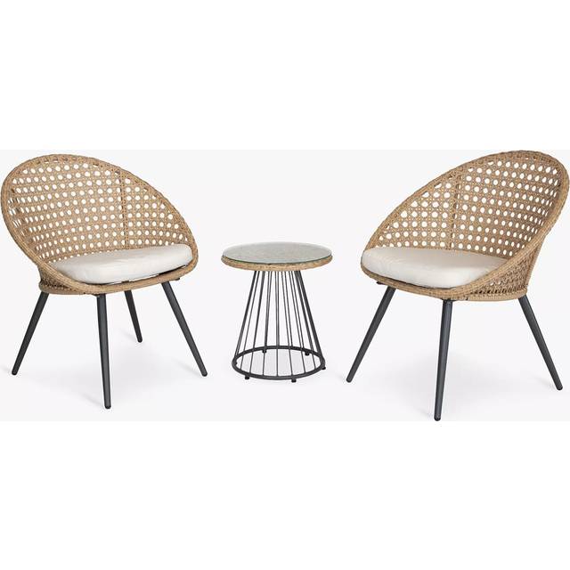 Kettler Boho 3 Piece Balcony Lounge Set, Multi