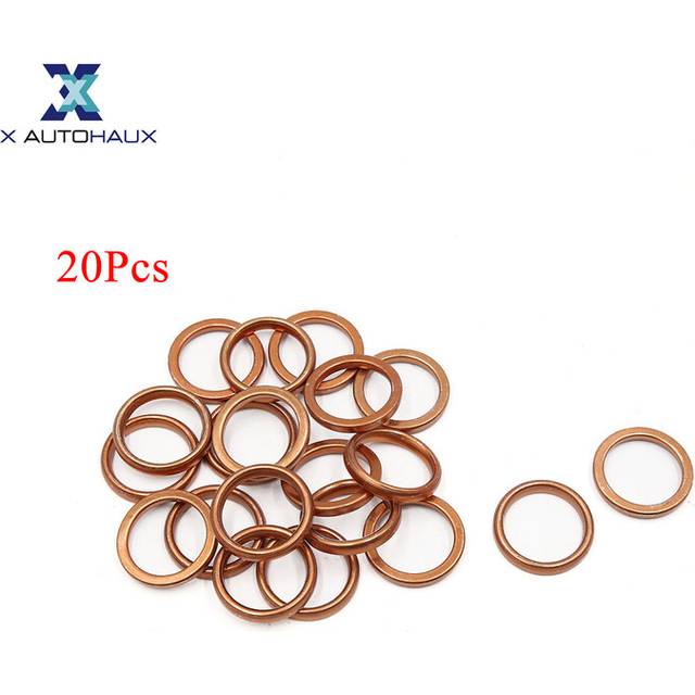 20 Pcs 39mm Outer Dia Copper Tone Metal Motorcycle Exhaust Pipe Muffler