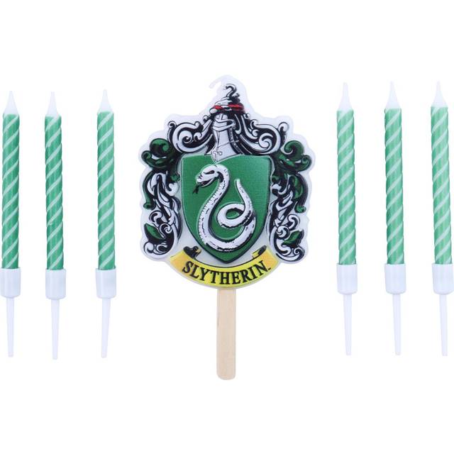 Harry Potter Slytherin House Candles Set Of 7 - Green
