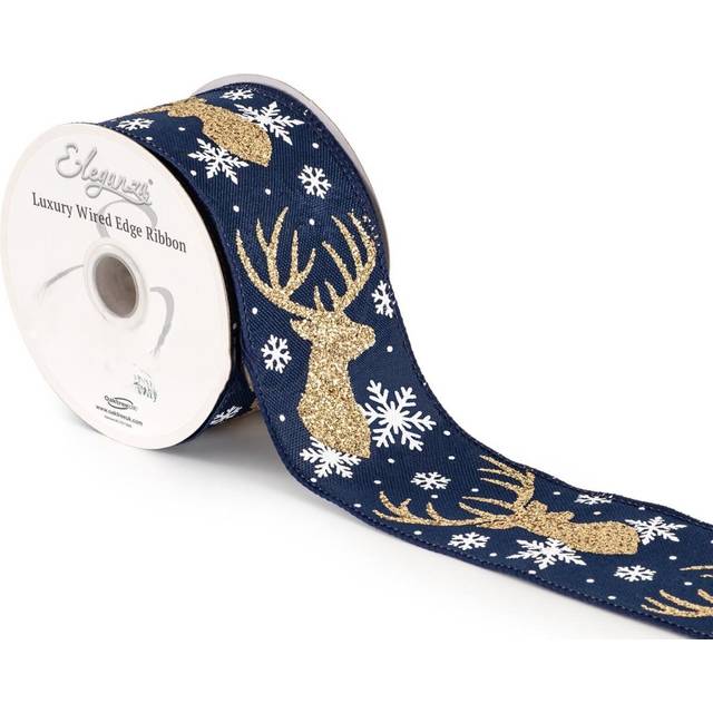 Christmas wired red velvet ribbon width 63mm