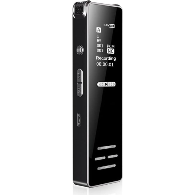Chronus Voice Activated Mini Spy Digital Sound Audio Recorder Dictaphone MP3 Player(Black)