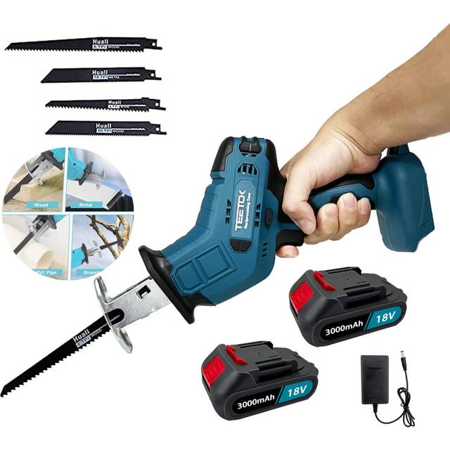 Cordless Pruning Saw Reciprocating Saber Saw+2Battery 5.5A+Charger-Makita Compatible