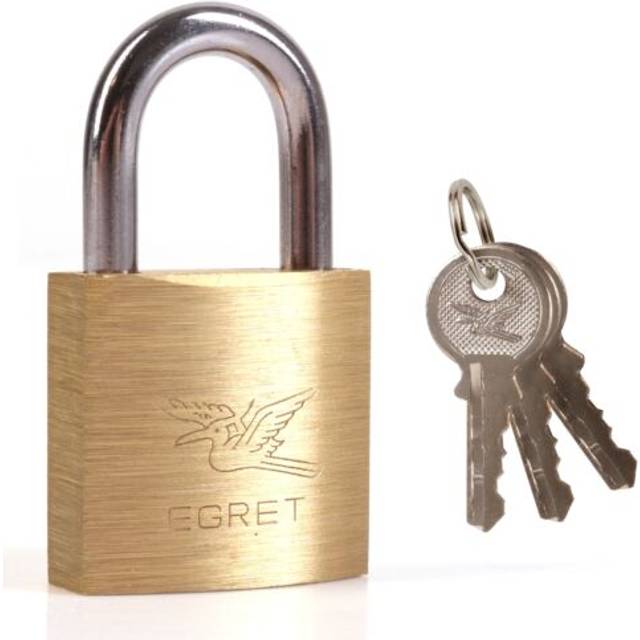 Keyed alike large padlock x6 gate bolt garage garden shed home locker brass 6cm