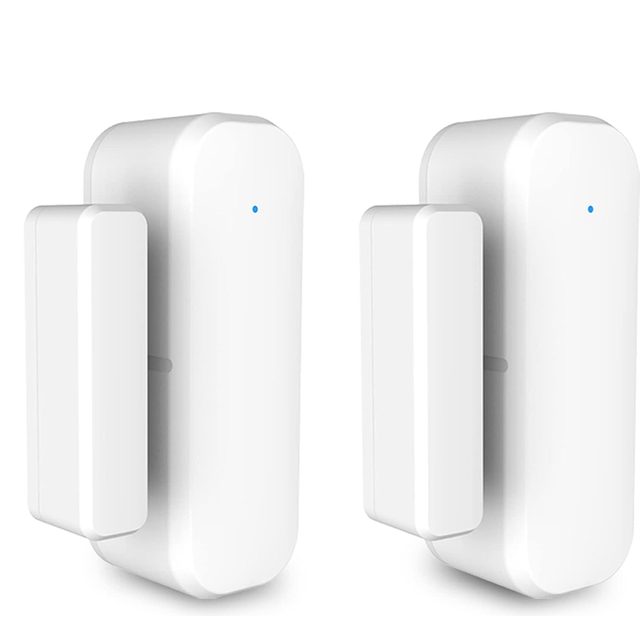 2Pairs Smart Door Sensor, WiFi Window Sensor Alarm, Contact for Home Security, Automation