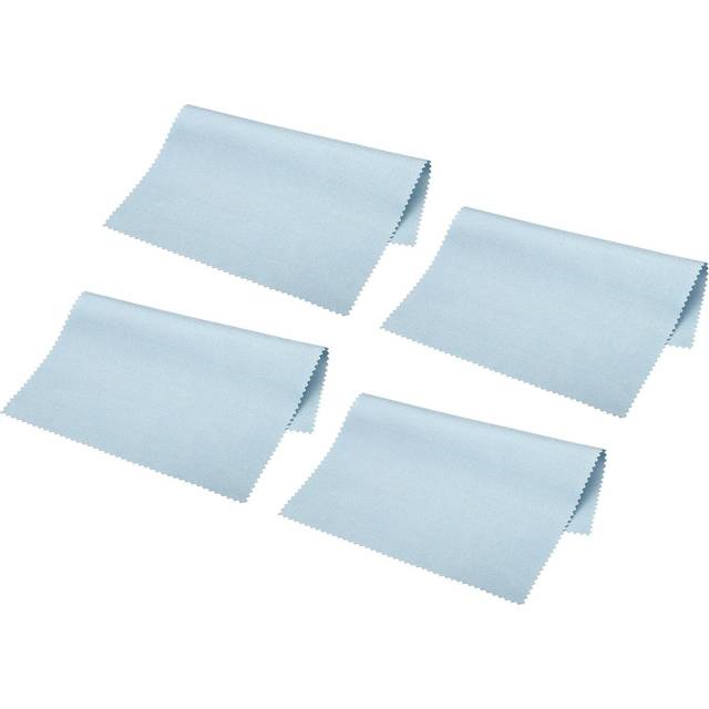 Microfiber cleaning cloth 7" x 6" suede for camera lens eyeglasses blue 12pcs
