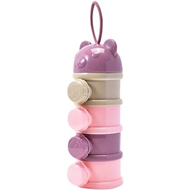 Portable Formula Dispenser, Non Spill Infant Baby Milk Powder Dispenser Pot, Food Storage Candy Fruit Box Snack Containers for Travel, Outdoor