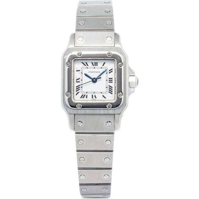 Cartier Mens Steel Santos De Stainless-steel and Palladium Tie Clip 1 Size - STEEL
