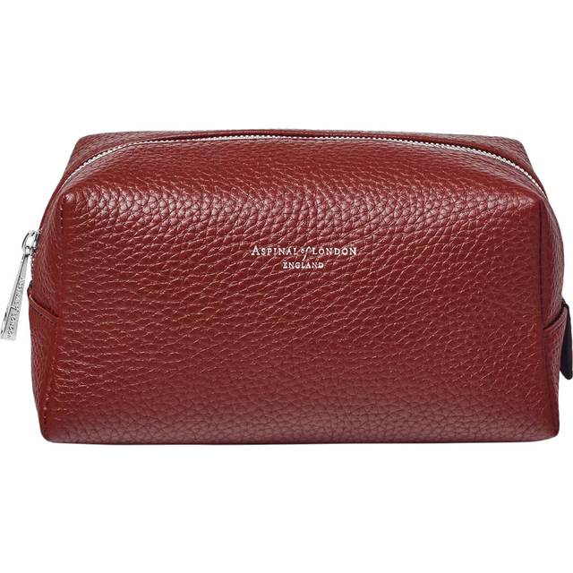 Aspinal of London London Leather Makeup Bag, Merlot