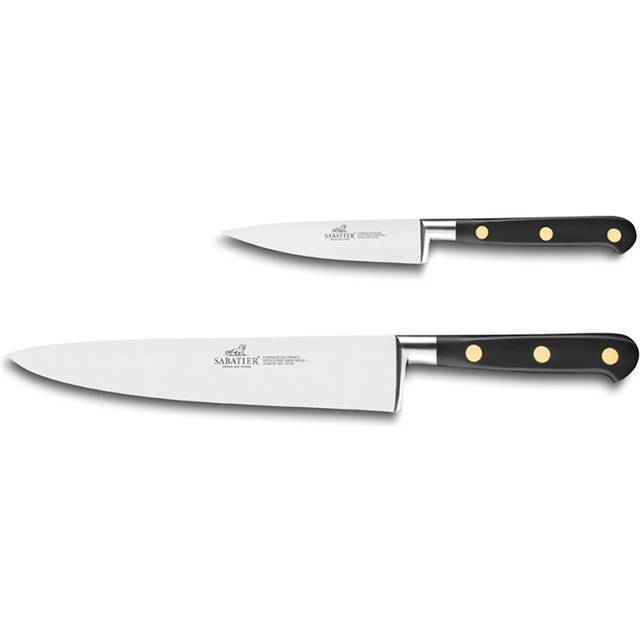 Lion Sabatier® Ideal Brass Rivets 2 Piece Knife Set (10cm Paring Knife and Cooks Knife 20cm)