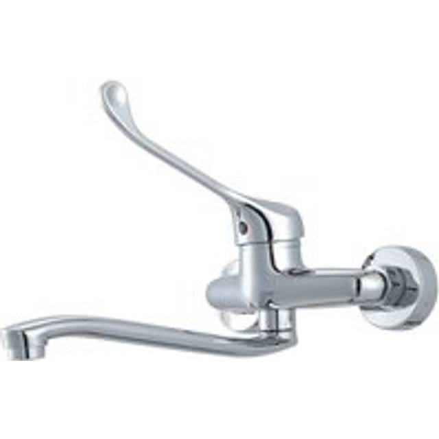 Cyslmuk - Basin Mixer Tap with Medical Handle, Bathroom Faucet, Chrome, Silver-sink faucet basin