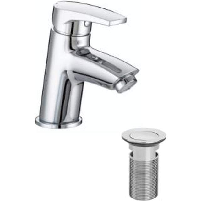 Bristan Orta Basin Mixer Tap with Clicker Waste - Chrome