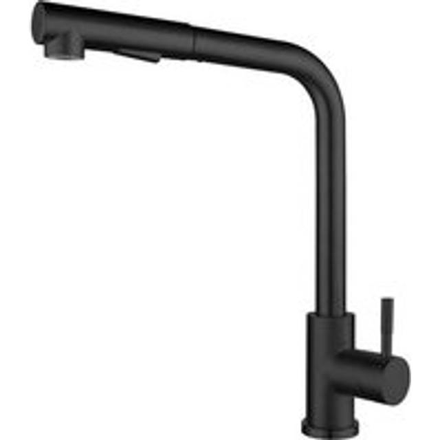 Black Kitchen Faucet with 2 Spray Modes, with Pull-out Spray, 304 Stainless Steel Kitchen Faucet