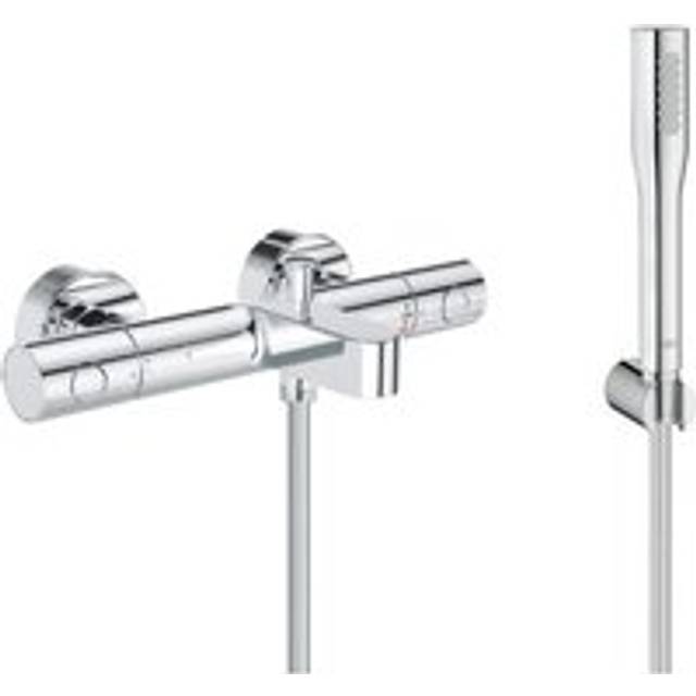 Grohe Bath/shower set Grohtherm 800 thermostatic mixer+Euphoria Cosmopolitan Stick 1jet hand shower, Chrome (34772000-Euphoria)