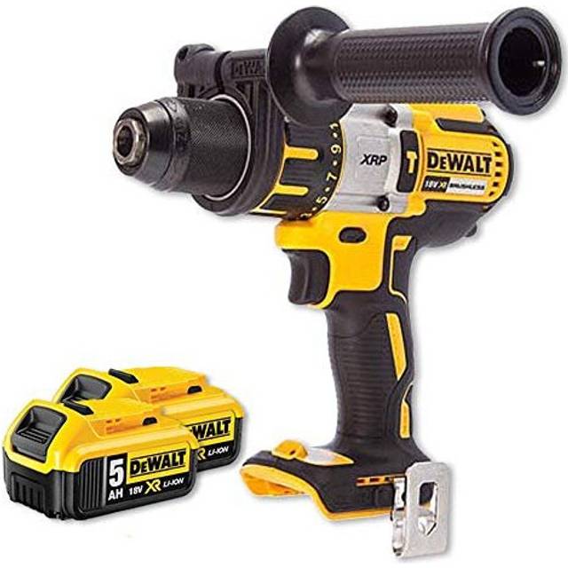Dewalt DCD996N 18v XR Brushless Hammer Combi Drill with 2 x DCB184 5Ah Batteries