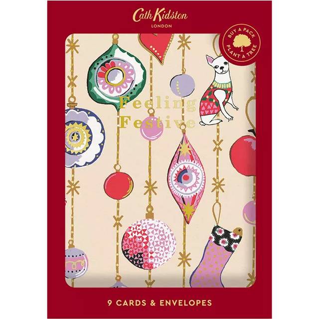 Cath Kidston x 3 Designs Christmas Card Set (9 pack)
