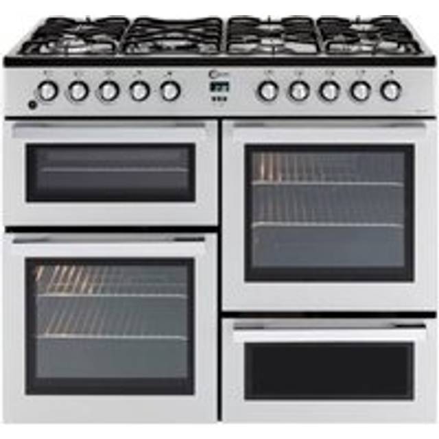 FLAVEL MLN10FRS Dual Fuel Range Cooker - Silver & Chrome, Silver/Grey