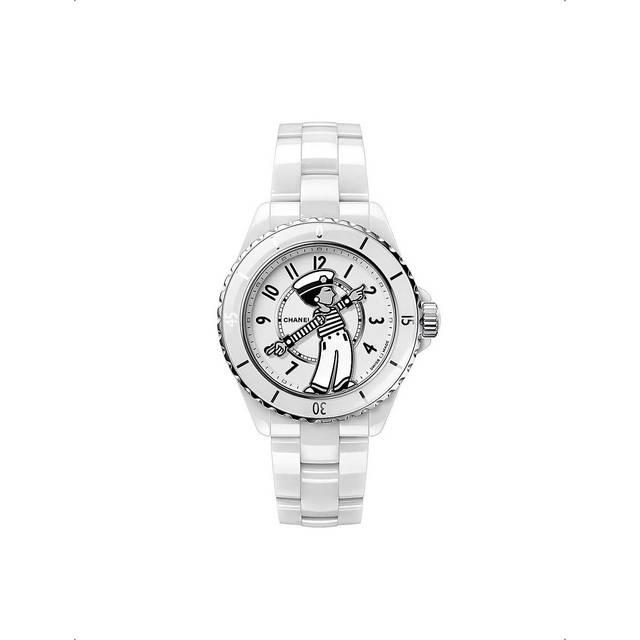Chanel Womens White H7481 Mademoiselle J12 La Pausa Stainless-steel and Ceramic Automatic Watch 1 Size - WHITE