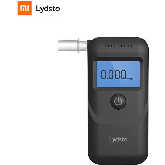 Xiaomi Lydsto Alkoholdetektor Professionell Breath Tester LCD-skärm Mini Digital rattfylleri Blåsning Tester Alcohol svart