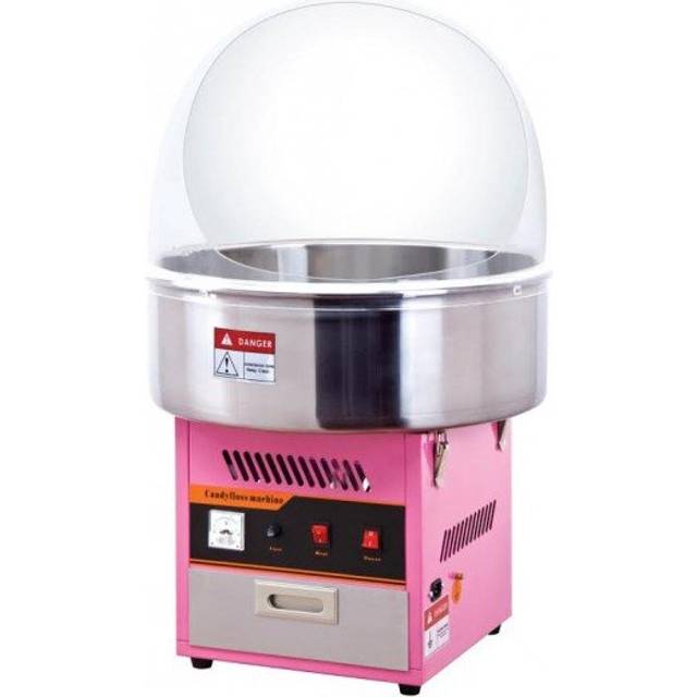 SUMTASA Candy Floss Machine & Bowl Cover Steel bowl Tray Cotton Candy