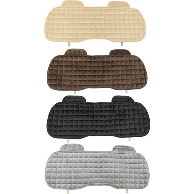 (Grey) Universal Square Wistiti Sponge Rear Back Row Car Seat Cover Protector Mat Auto Chair Cushion
