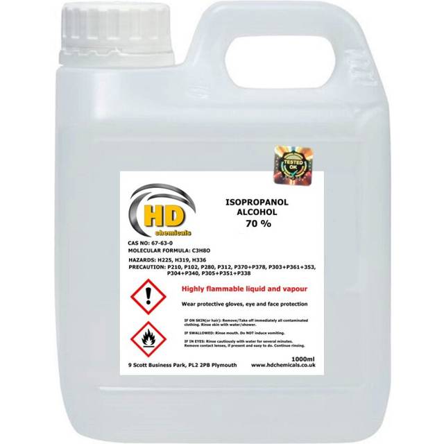 (1000ml - 1L) Isopropyl Rubbing Alcohol 70% First Aid Antiseptic