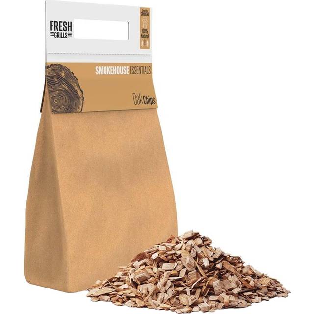 MonsterShop Oak Wood Chips 1.4kg - Brown - 10 x 10 x 2cm