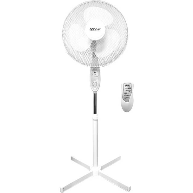 Amos 16 inch pedestal fan oscillating 3-speed cooling portable adjustable height