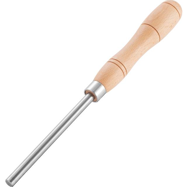 Peachtree Woodworking Supply Scraper Burnisher for Creating Sharp Burrs and Honing Card Scrapers 6 inch Steel Rod with Hardwood Handle