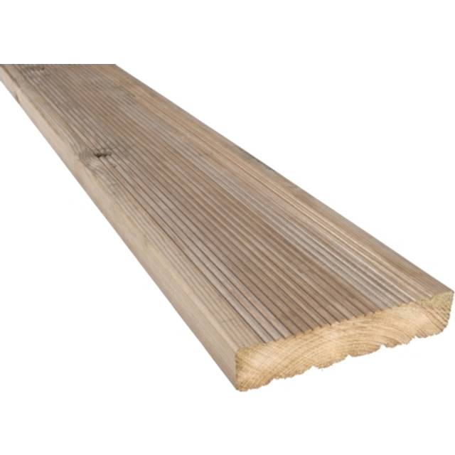 Treated Timber Decking Board 35mm x 148mm x 3m (Finished Size 32mm x 144mm x 3m) - Green