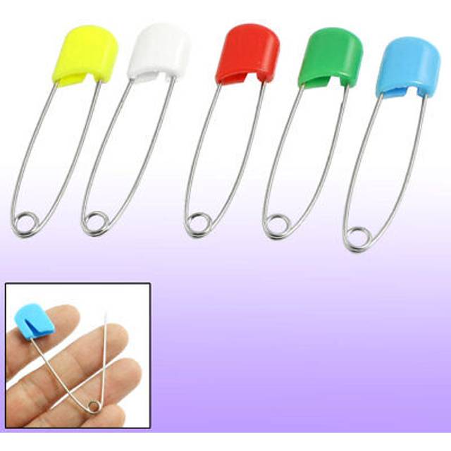 5 x safety hold locking cloth nappy diaper pins