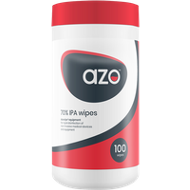 Azo 70% IPA Disinfectant Wipes CE 100 Wipes