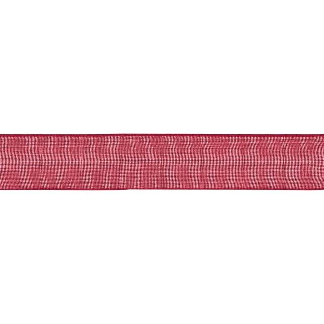 Berisfords 10mm Super Sheer Organza Ribbon - 908 Scarlet Berry - per metre