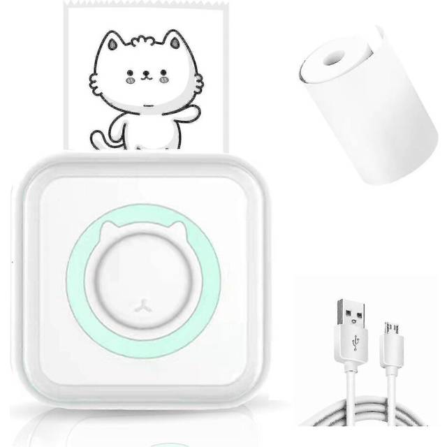 (option 4, One size) Mini Pocket Sticker Printer, Bluetooth Wireless Portable Mobile Printer Machine Thermal Printer For Notes, Memo, Photo, Pocket La