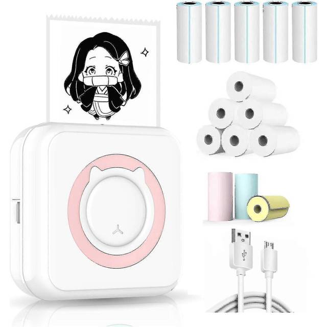 (option 3, One size) Mini Pocket Sticker Printer, Bluetooth Wireless Portable Mobile Printer Machine Thermal Printer For Notes, Memo, Photo, Pocket La