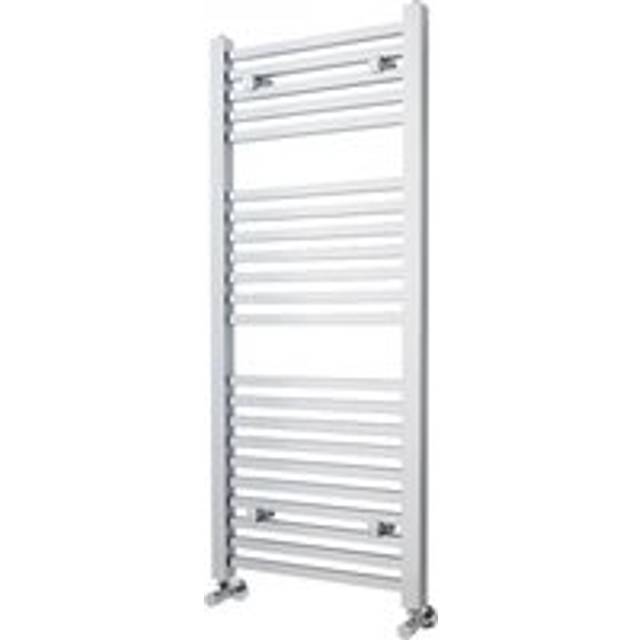 Heated Vertical Towel Ladder Rail with Square Rails - 1167 BTU - 1200mm x 500mm - Chrome